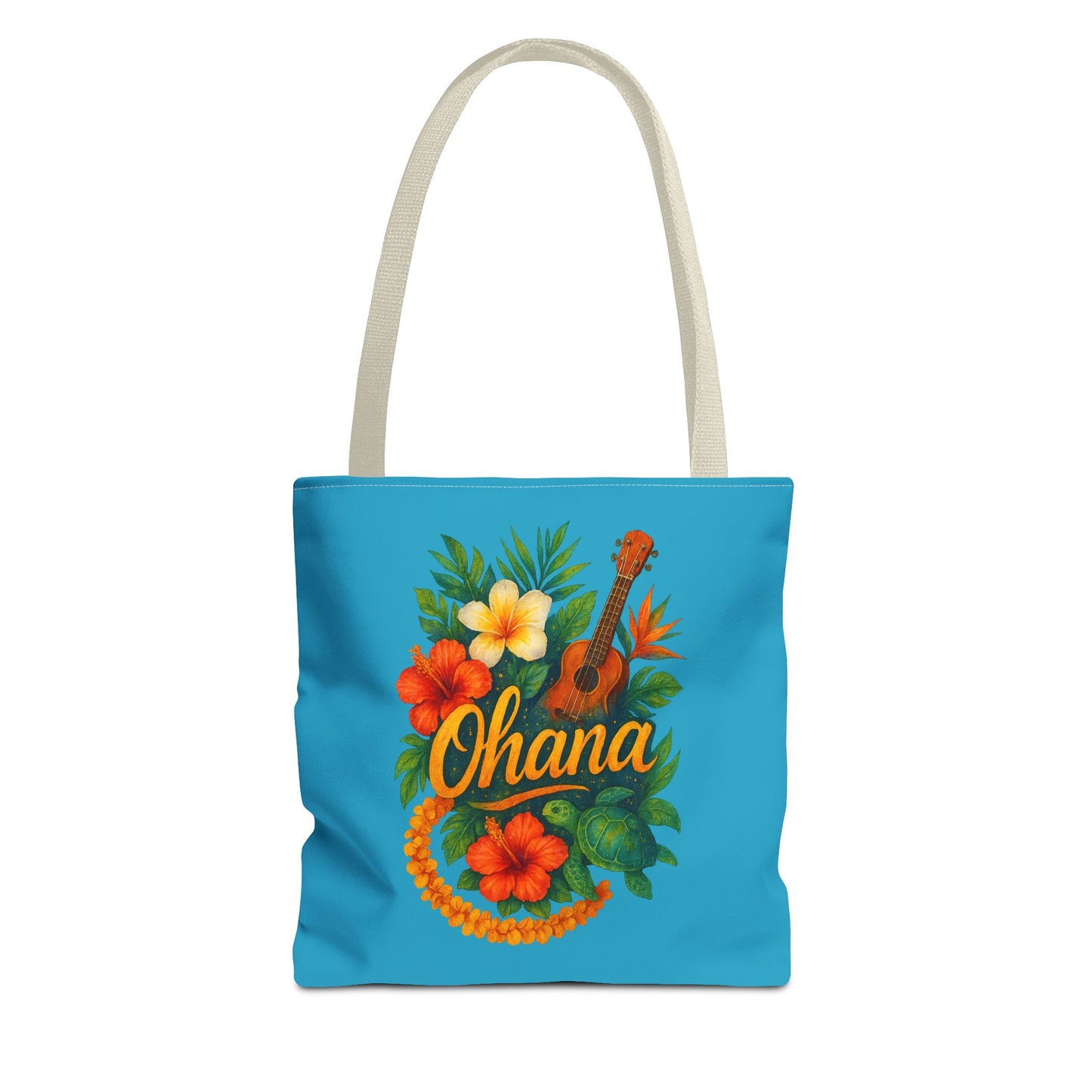 Hawaiian Ohana Tote Bag | Tropical Reusable Beach Bag | Aloha Gift Idea | Island Vibes Bag | Summer Tote | Luau Party Favor | Coastal Bag