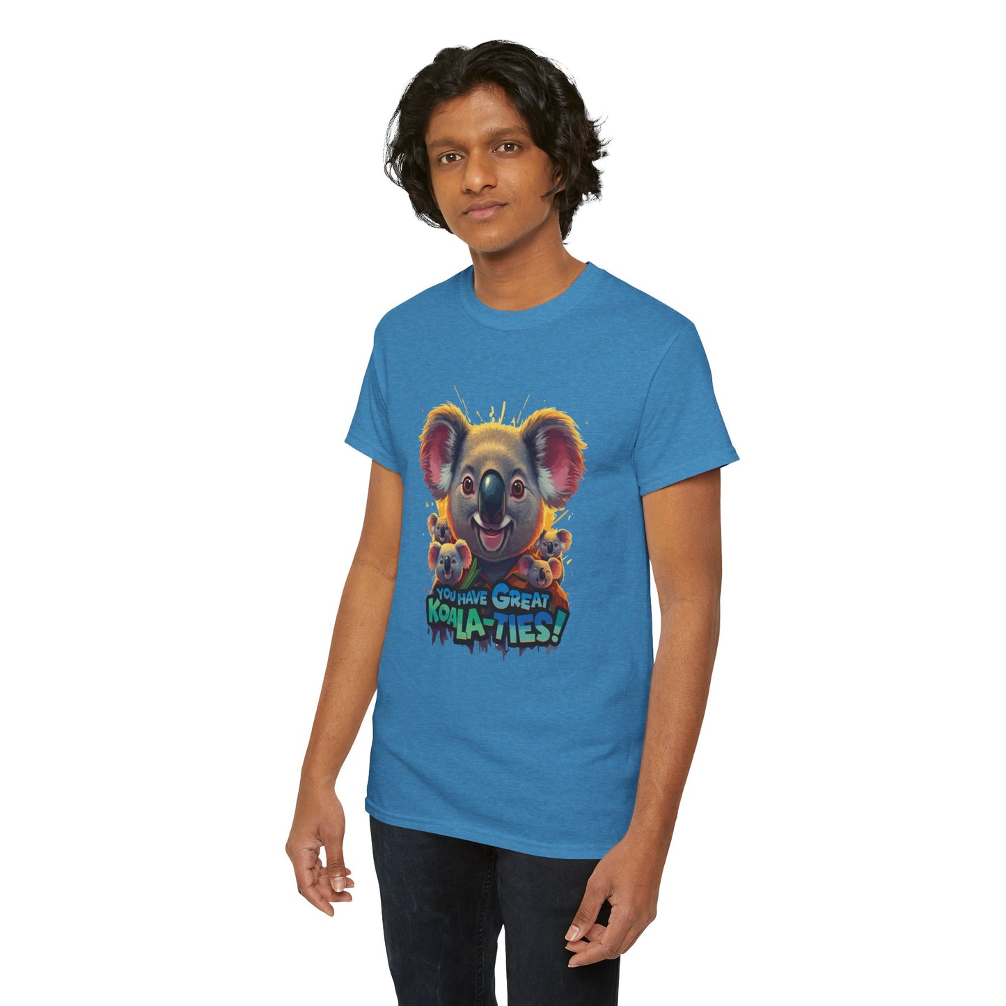 You Have Great Koala‑ties Tee – Cute Koala Pun T‑Shirt, Animal Lover Gift, Funny Wildlife Graphic, Unisex Casual Tee