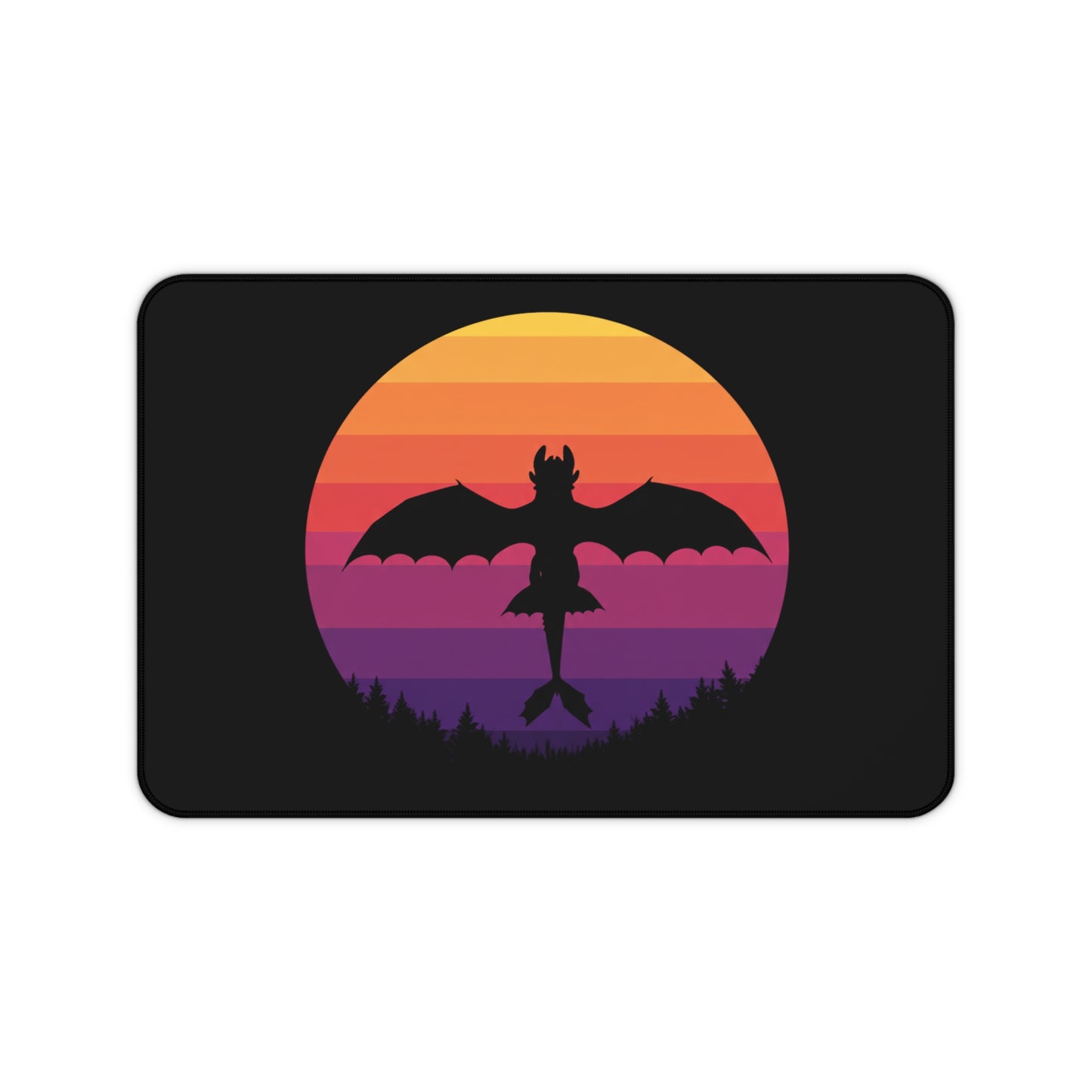 Dragon Desk Mat, Gaming Mouse Pad, Fantasy Desk Decor, Gothic Aesthetic Desk Pad, Gift for Gamer, Dragon Lover Office Decor