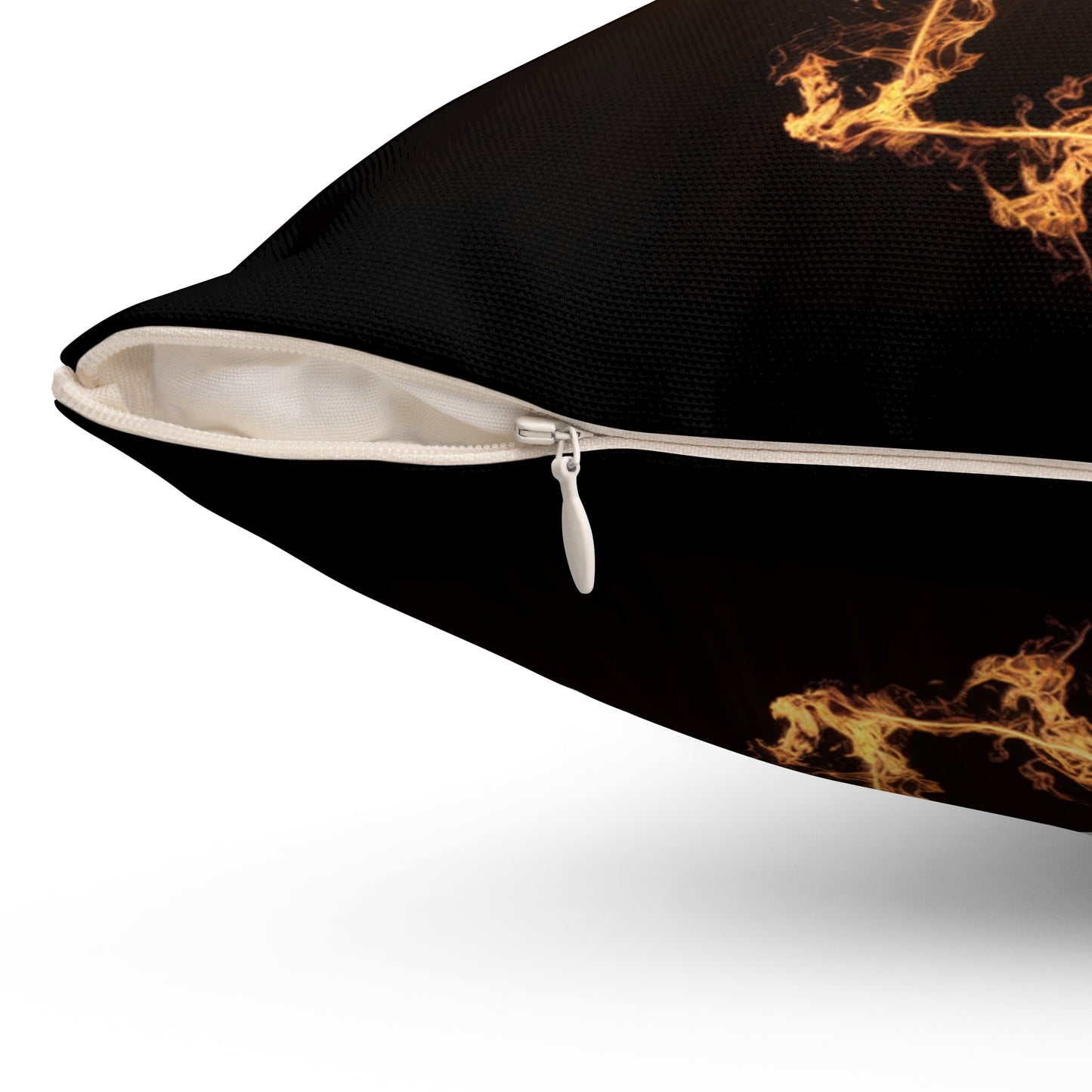 Flaming Cross Pillow - Decorative Christian Cushion for Faith-Inspired Decor