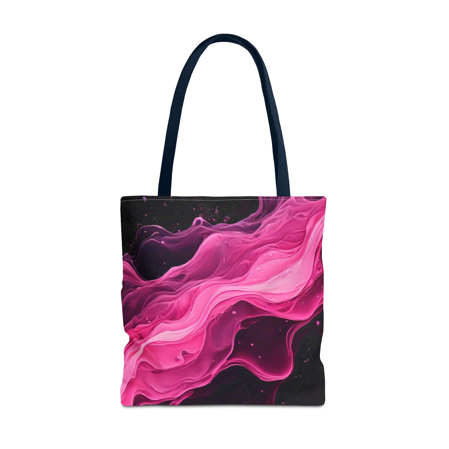 Pink Abstract Tote Bag | Bold Magenta Swirl Art Print Tote | Abstract Expressionism Carryall | Statement Shopper | Canvas Tote Bag