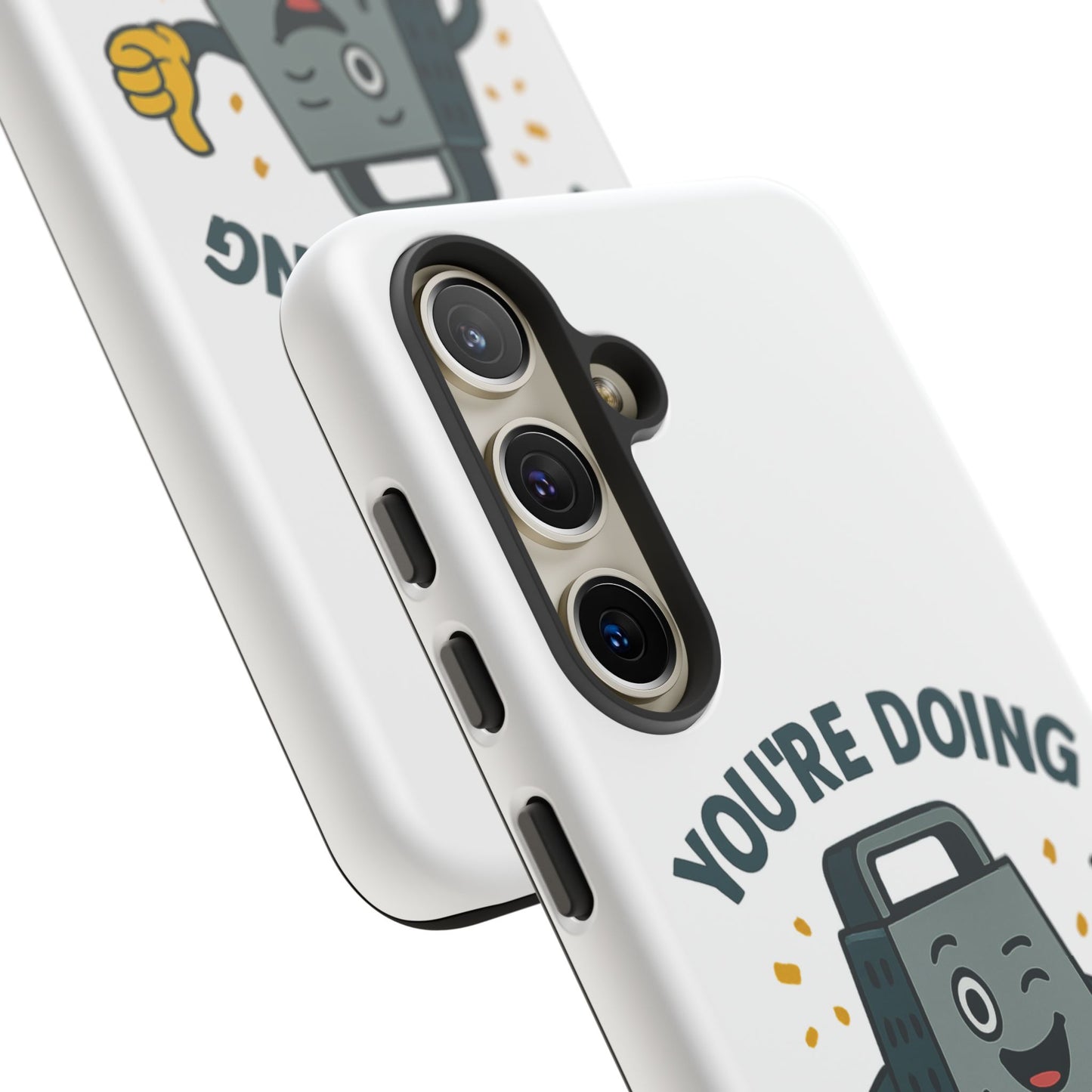Samsung Tough Case - 'You're Doing Grate' Cheese Grater Design Phone Case for Chefs Foodie Accessory