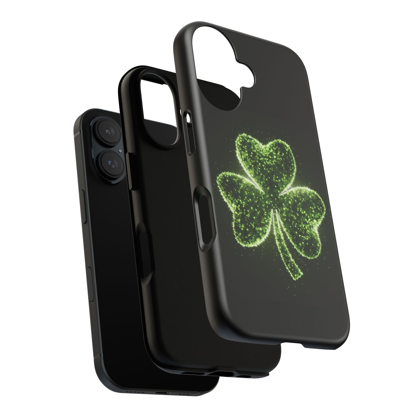 iPhone Tough Case - Shiny Shamrock Design