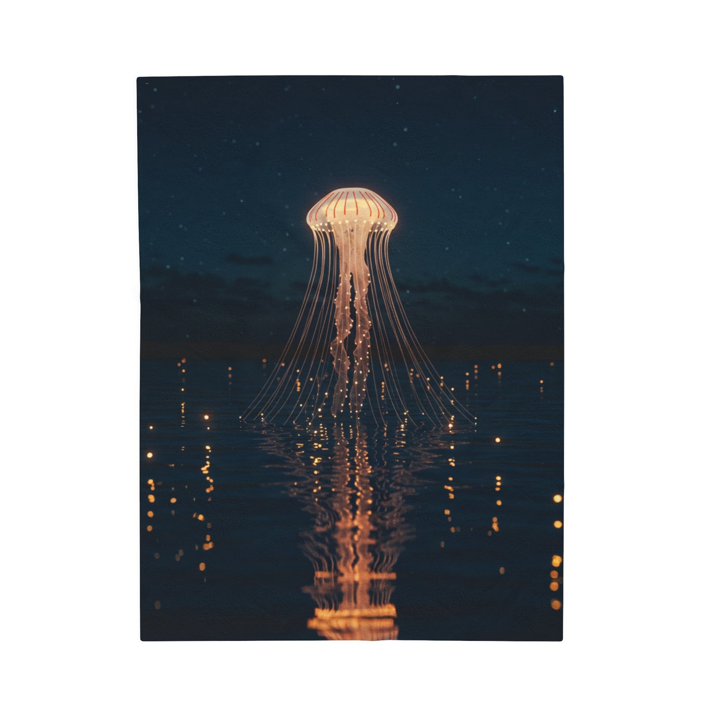 Plush Blanket - Jellyfish Lake Design