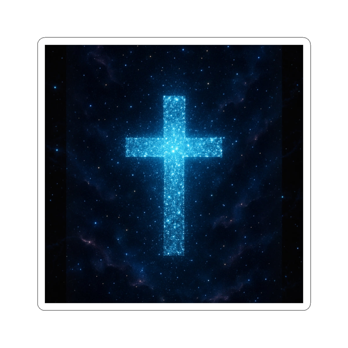Bioluminescent Sticker Christian Decor Cross Decal Spiritual Decoration Inspirational Decor