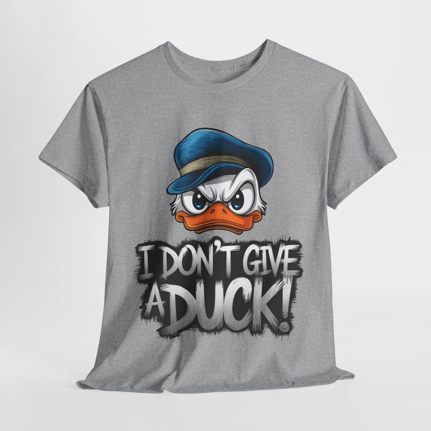 I Don’t Give a Duck Shirt – Funny Grumpy Duck Tee – Sarcastic Animal Graphic Shirt – Unisex Gift for Duck Lovers & Meme Fans