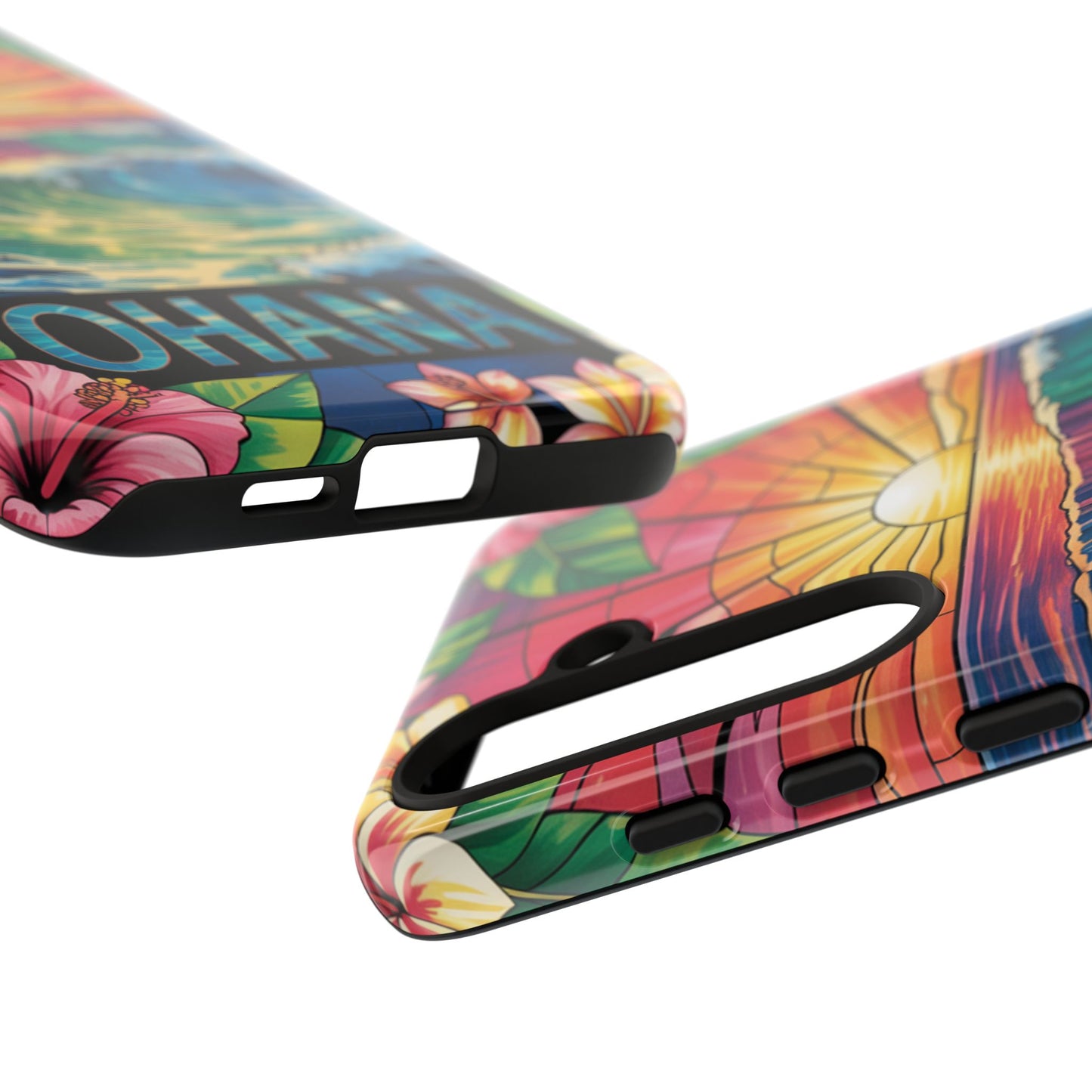 Samsung Galaxy Case Ohana Hawaiian Wave Phone Cover Sunset Tropical Beach Art Protective Case Gift for Samsung Lovers