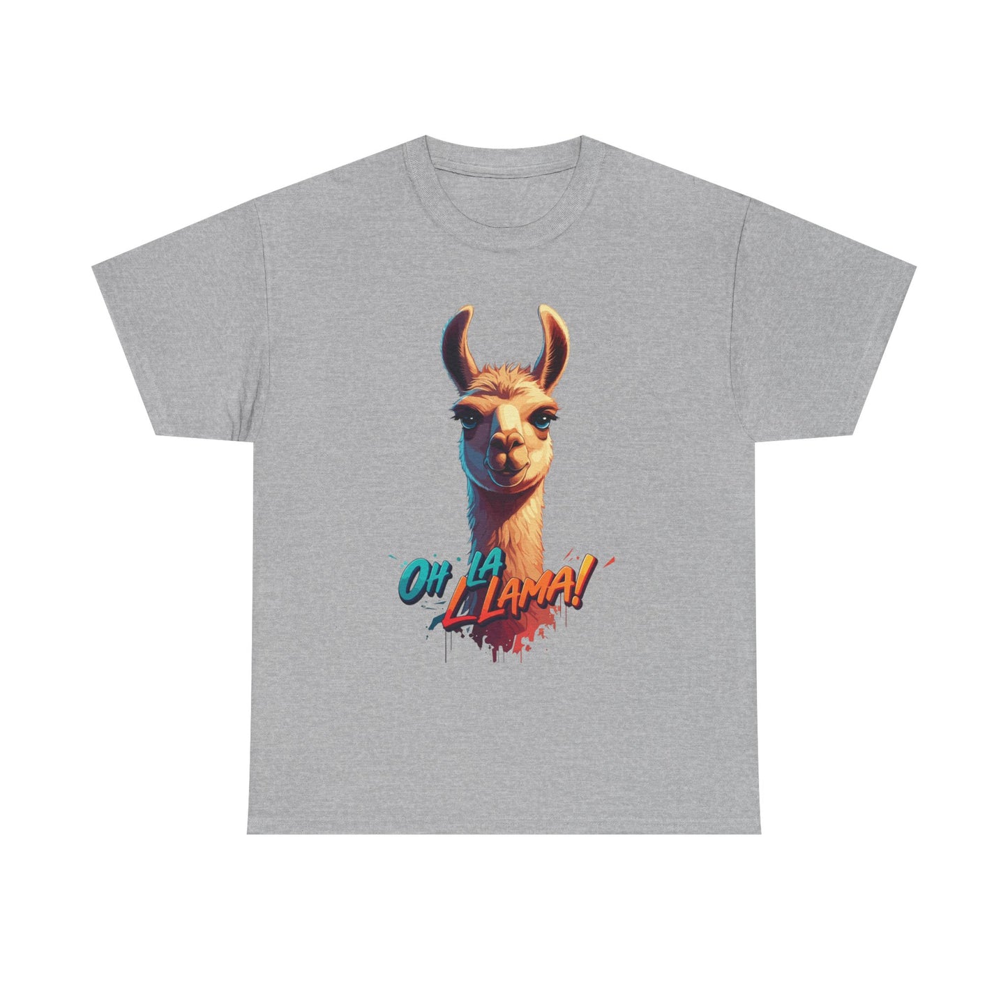 Oh la Llama Graphic Tee | Fun Llama T-Shirt, Cute Animal Lover Shirt, Llama Lover Gift, Quirky Party Tee, Trending Llama Fashion