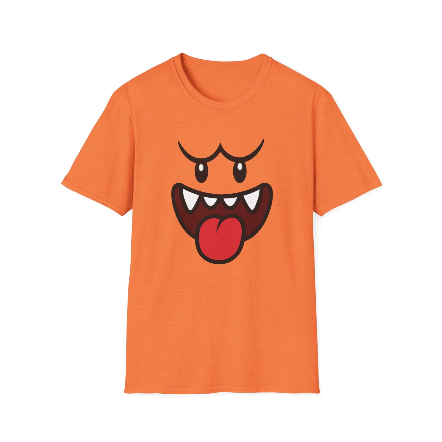 Ghost Face Graphic T-Shirt – Funny Spooky Cute Retro Halloween Tee, Y2K Nostalgia Bold Design, Soft Cotton, Fall Gift Shirt