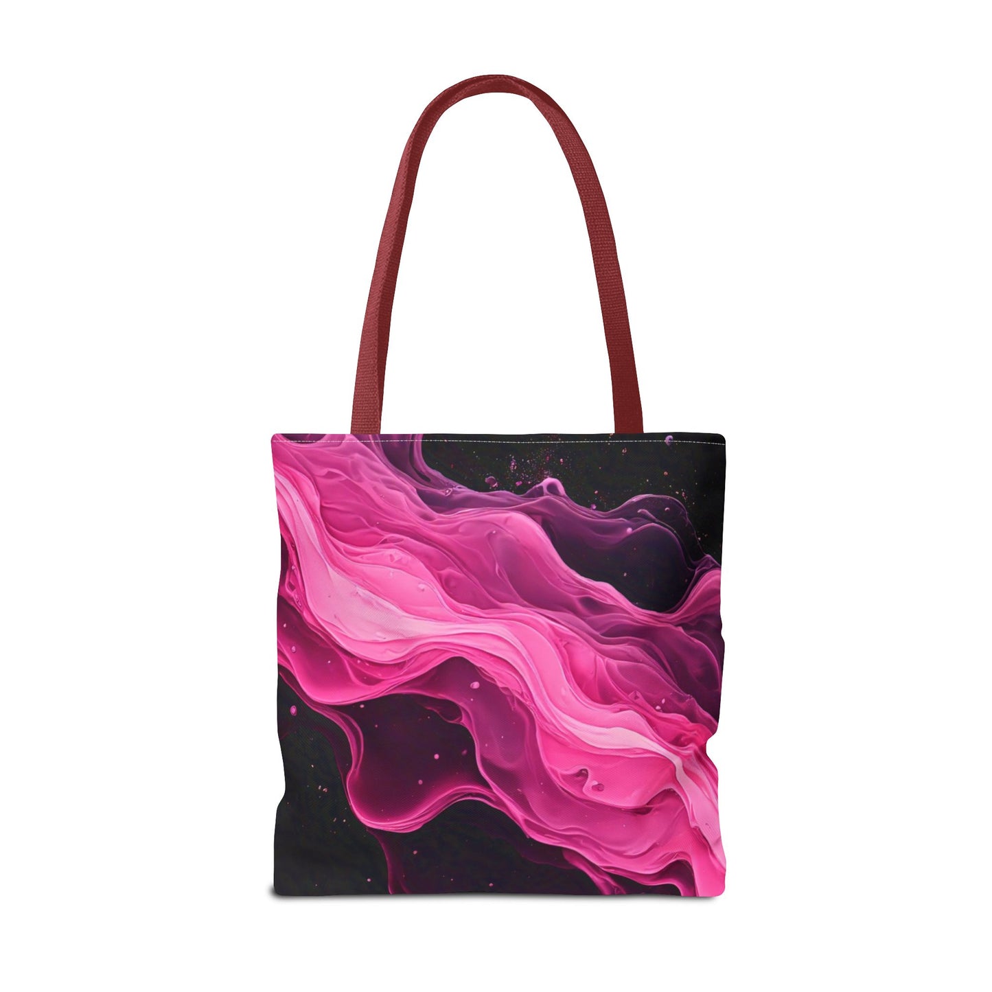 Pink Abstract Tote Bag | Bold Magenta Swirl Art Print Tote | Abstract Expressionism Carryall | Statement Shopper | Canvas Tote Bag