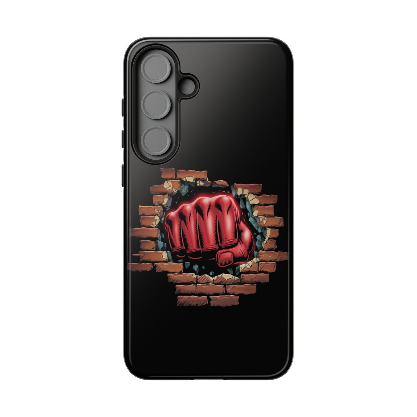 Samsung Galaxy Tough Case - Red Fist Smashing Design