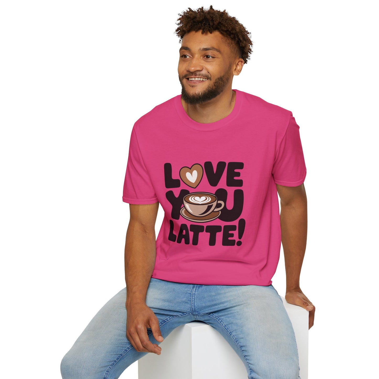 Love You Latte T‑Shirt – Cute Coffee Pun Tee | Latte Lover Gift | Coffee Humor Graphic Tee | Unisex Soft Cotton Coffee Shirt