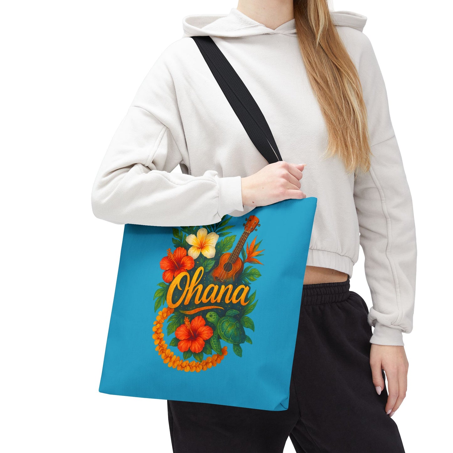 Hawaiian Ohana Tote Bag | Tropical Reusable Beach Bag | Aloha Gift Idea | Island Vibes Bag | Summer Tote | Luau Party Favor | Coastal Bag