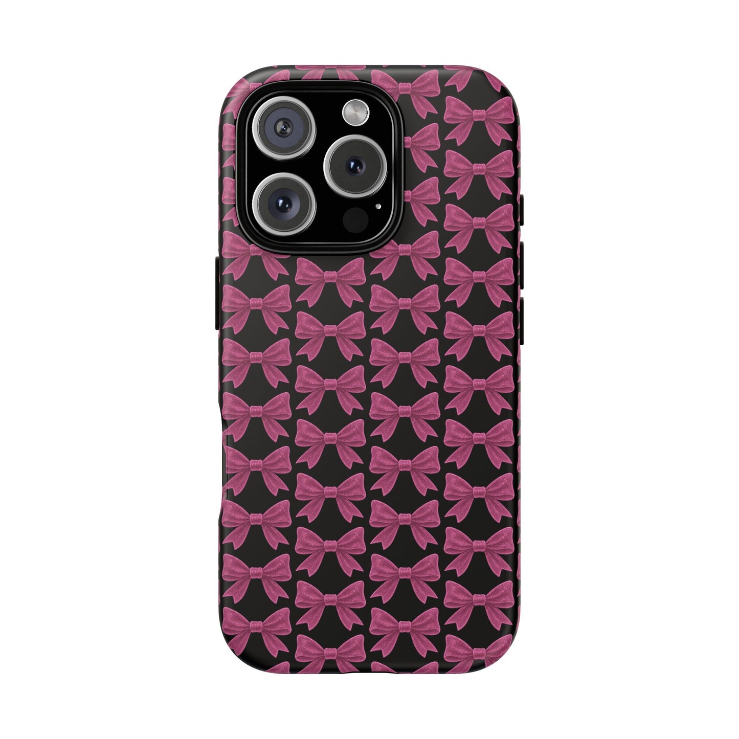 Pink Bow iPhone Case Coquette Aesthetic Phone Cover Glossy Y2K Girly Case Soft Girl Tech Accessory Cute iPhone Gift for Her