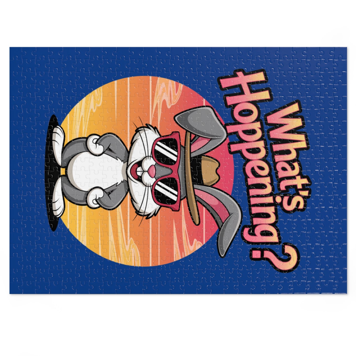 Retro Cartoon Puzzle - What's Happening? Jigsaw Puzzle with Tin