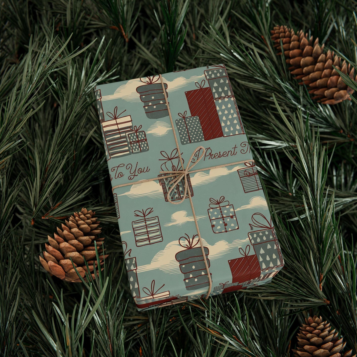 Christmas Wrapping Papers - 'I Present This To You'