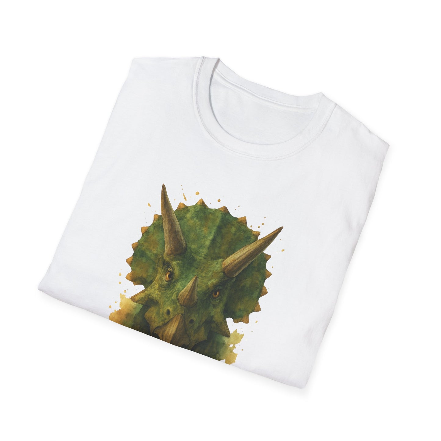 Watercolor Triceratops Dinosaur Shirt | Prehistoric Dino Tee for Women Men and Kids | Unique Gift, Nature Lover T-Shirt