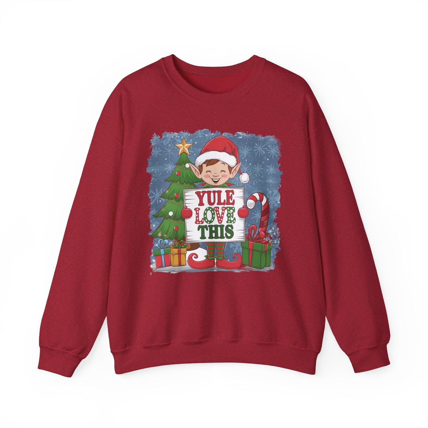 Christmas Elf Sweatshirt 'Yule Love This'