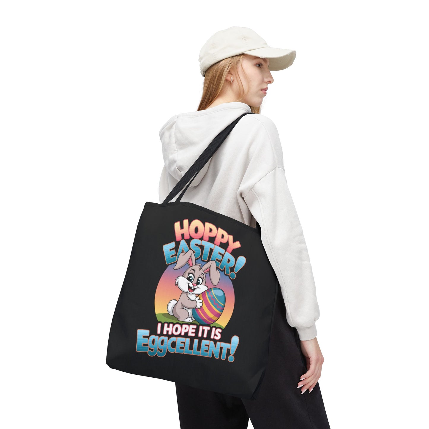 Happy Easter Tote Bag Eggcellent Bunny Design Easter Bag Easter Gift Easter Tote Accessory