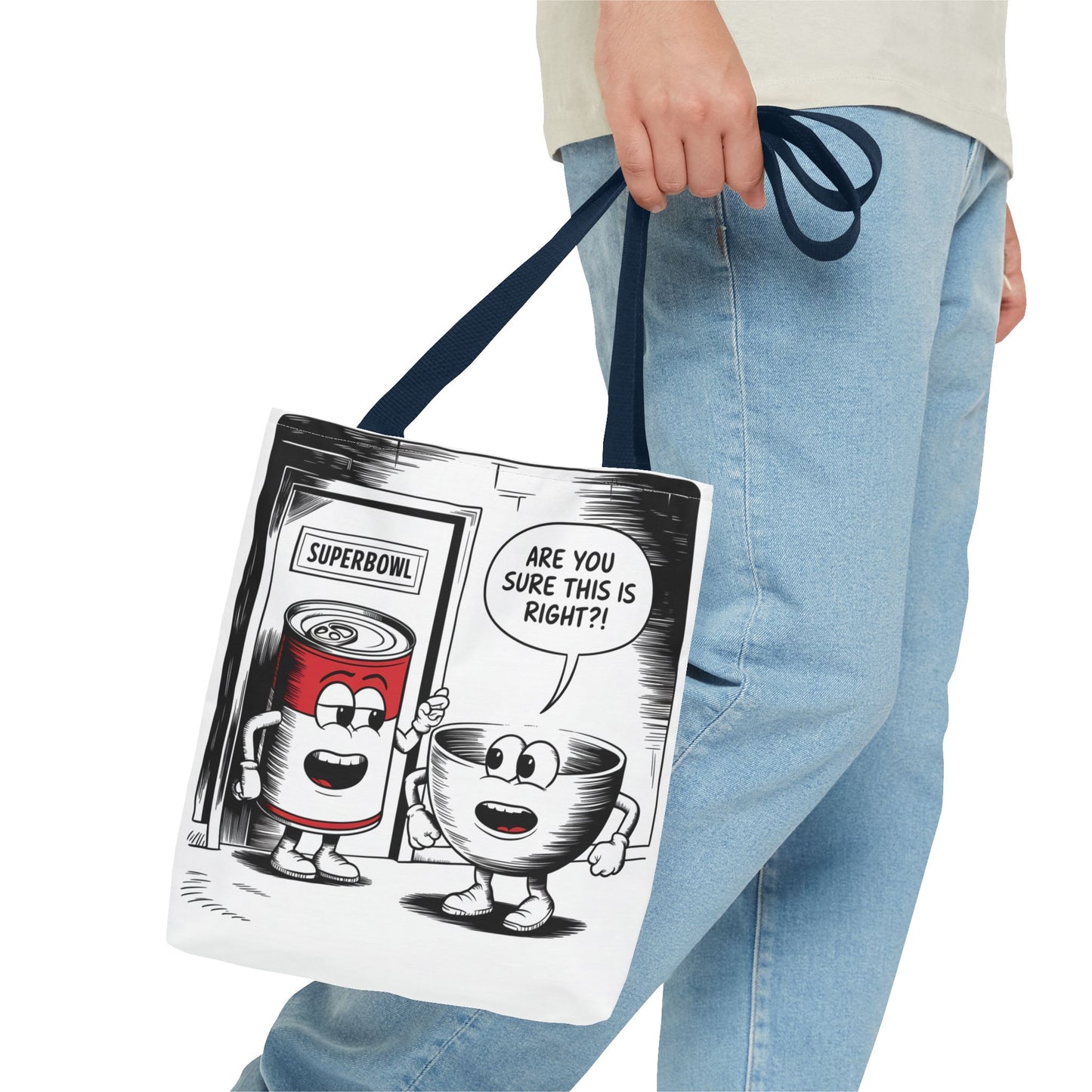 Tote Bag - Comic Superbowl Soup Design