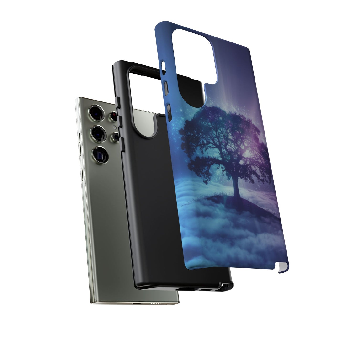 Samsung Phone Case - Dreamy Tree in the Clouds Design