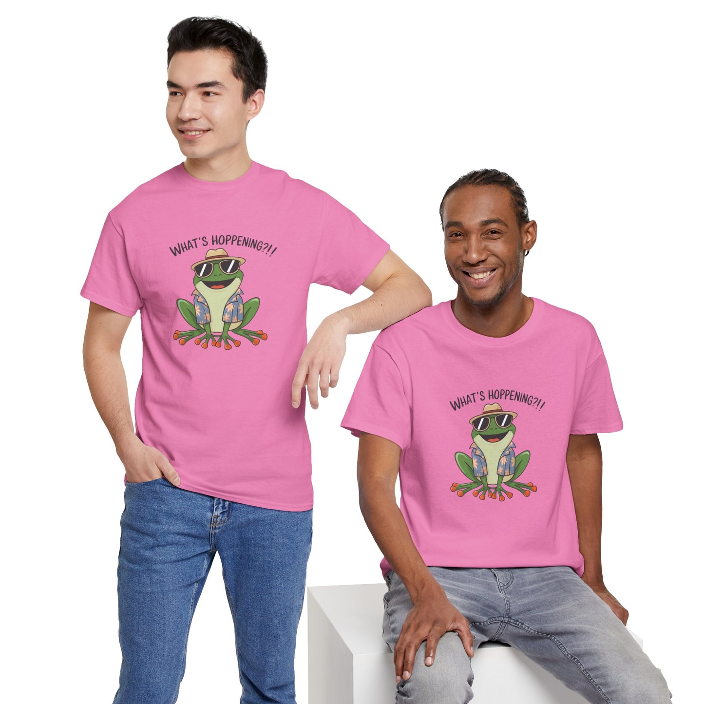 Funny Frog Shirt | What’s Hoppening T-Shirt | Cool Frog Graphic Tee | Amphibian Dad Joke Shirt | Cottagecore Animal Lover Gift
