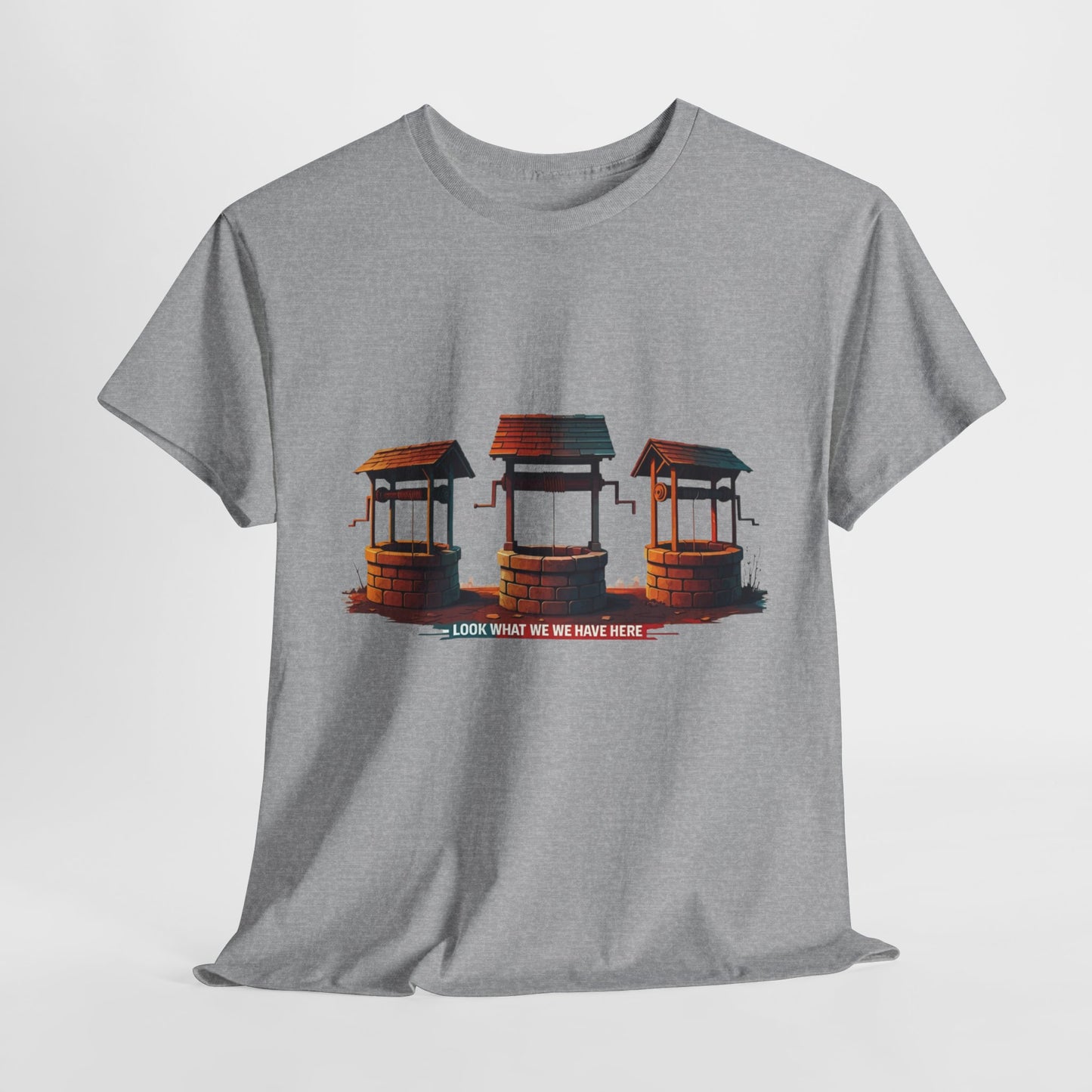 Funny “Well Well Well” T-Shirt • Pun Graphic Tee with Wishing Wells • Retro Vintage Humor Shirt • Gift for Pun Lovers & Joke Fans
