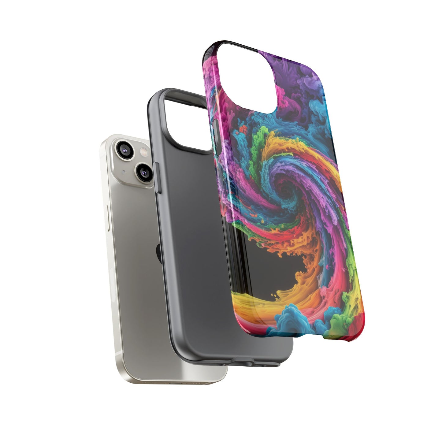 iPhone Case - Colorful Swirl Design