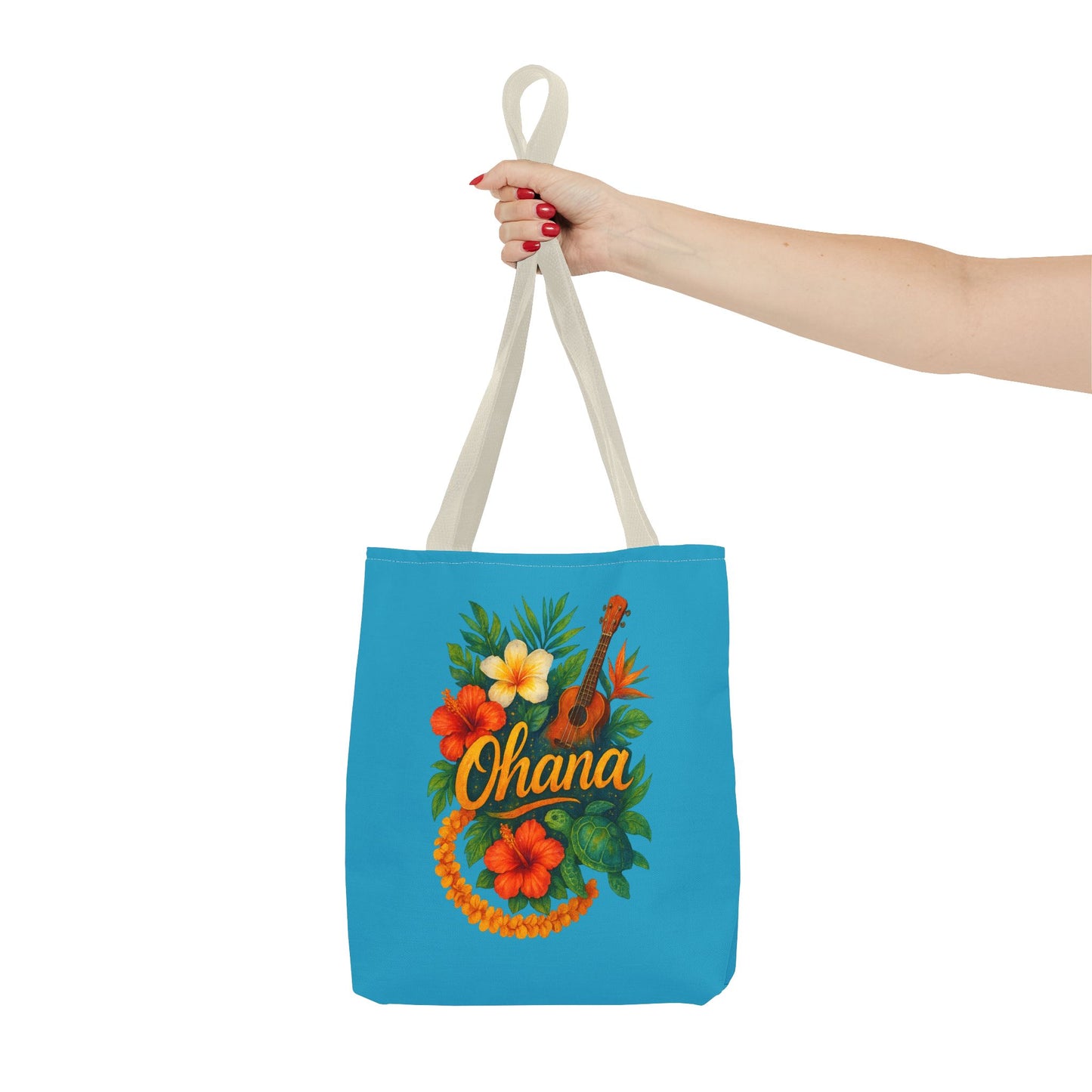 Hawaiian Ohana Tote Bag | Tropical Reusable Beach Bag | Aloha Gift Idea | Island Vibes Bag | Summer Tote | Luau Party Favor | Coastal Bag