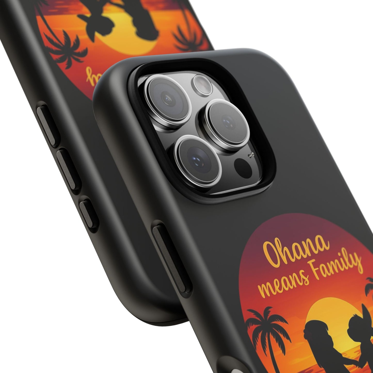 Ohana Means Family iPhone Case ā Lilo and Stitch-Inspired Cover ā Cute Tropical Gift ā Protective iPhone Case