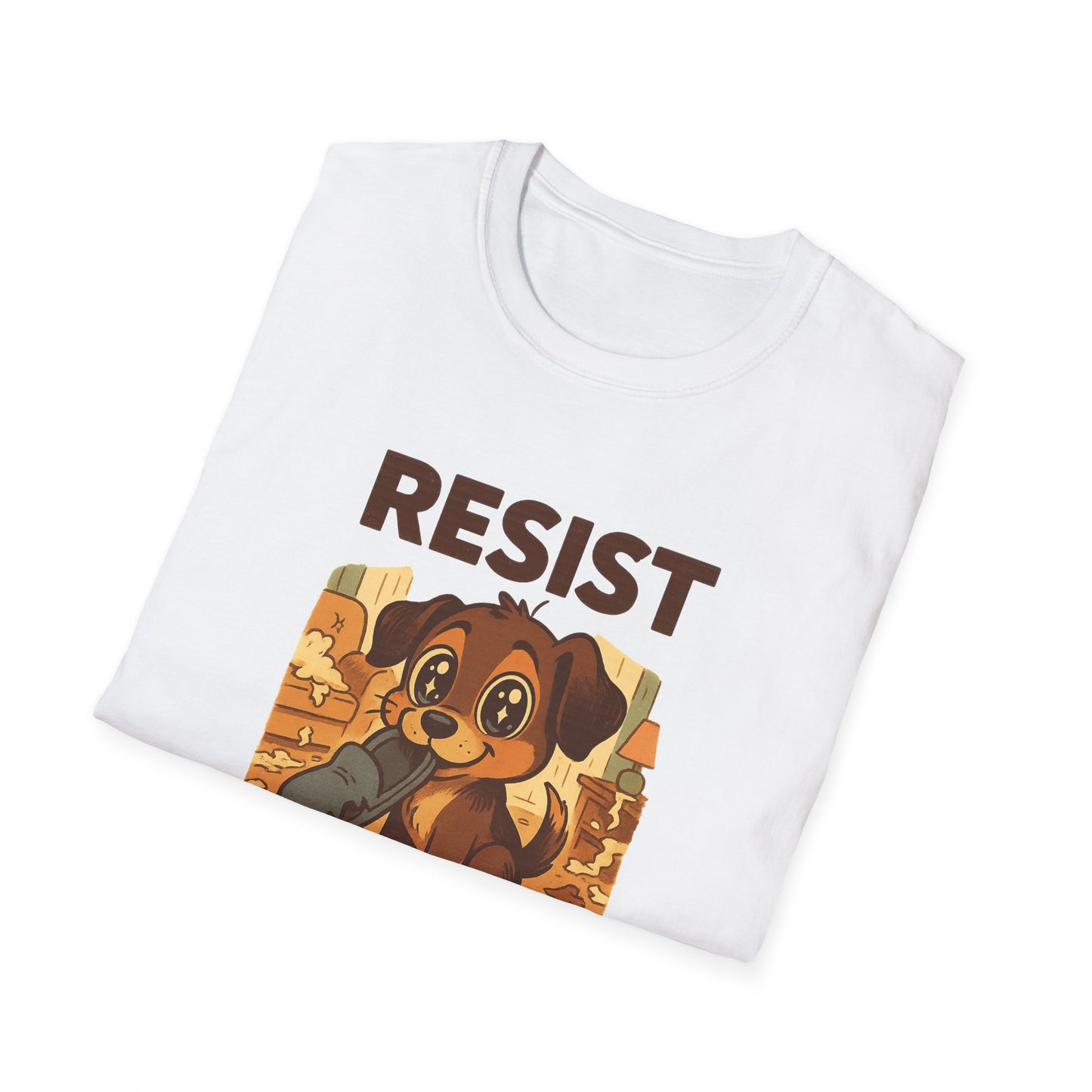Resist the Puppy Eyes Dog Tee - Cute Puppy Eyes Graphic T-Shirt for Dog Lovers, Funny Pet Gift Shirt, Unisex Animal Lover Tee