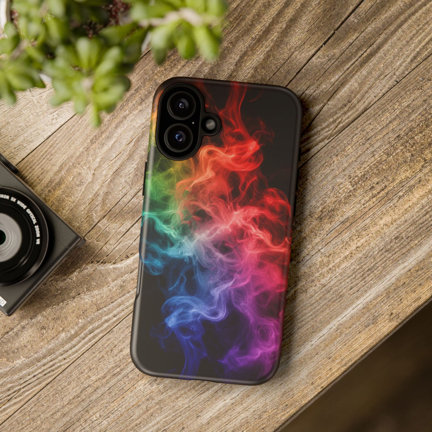 iPhone Case - Colorful Smoke Design