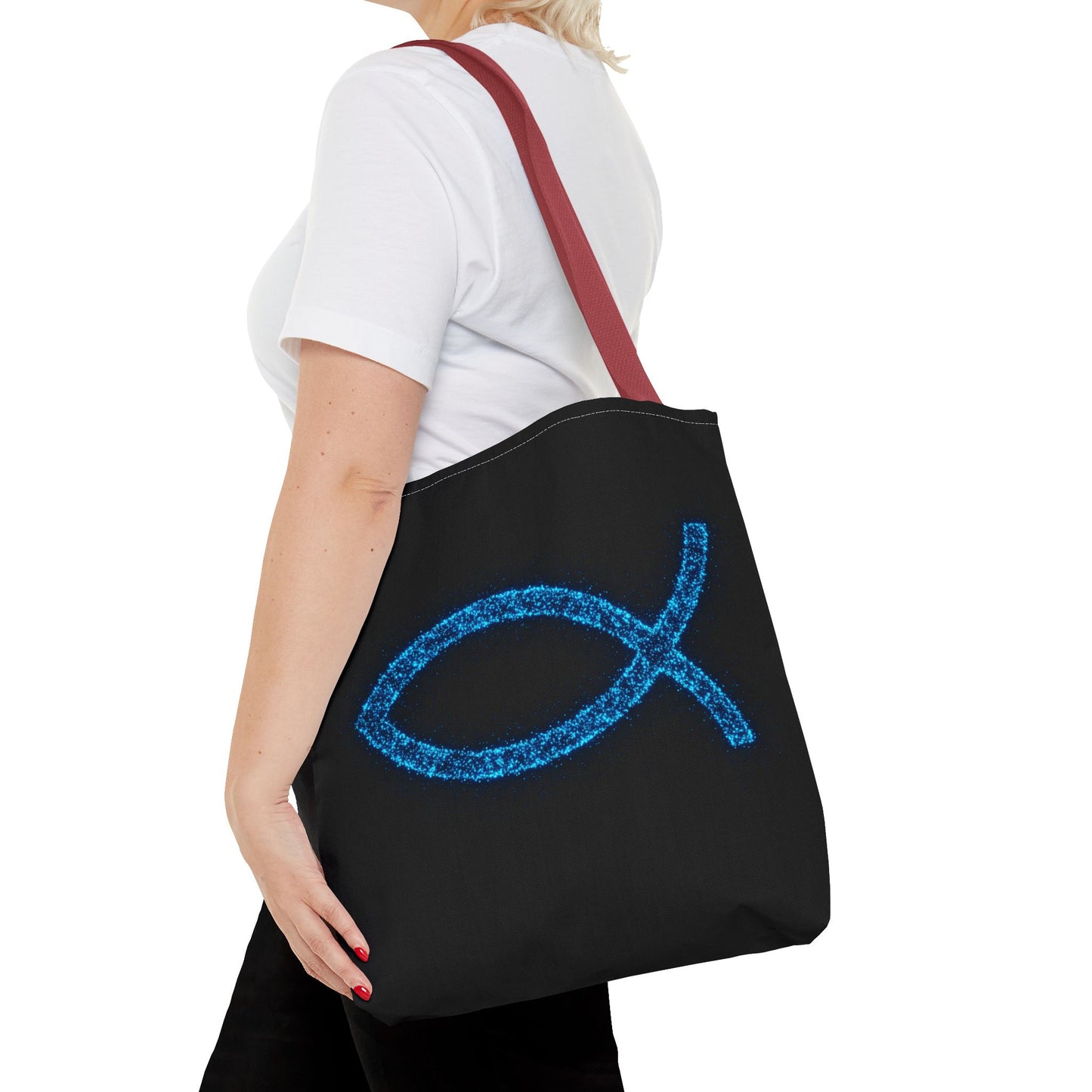 Sparkling Fish Symbol Tote Bag - Inspirational Vibes