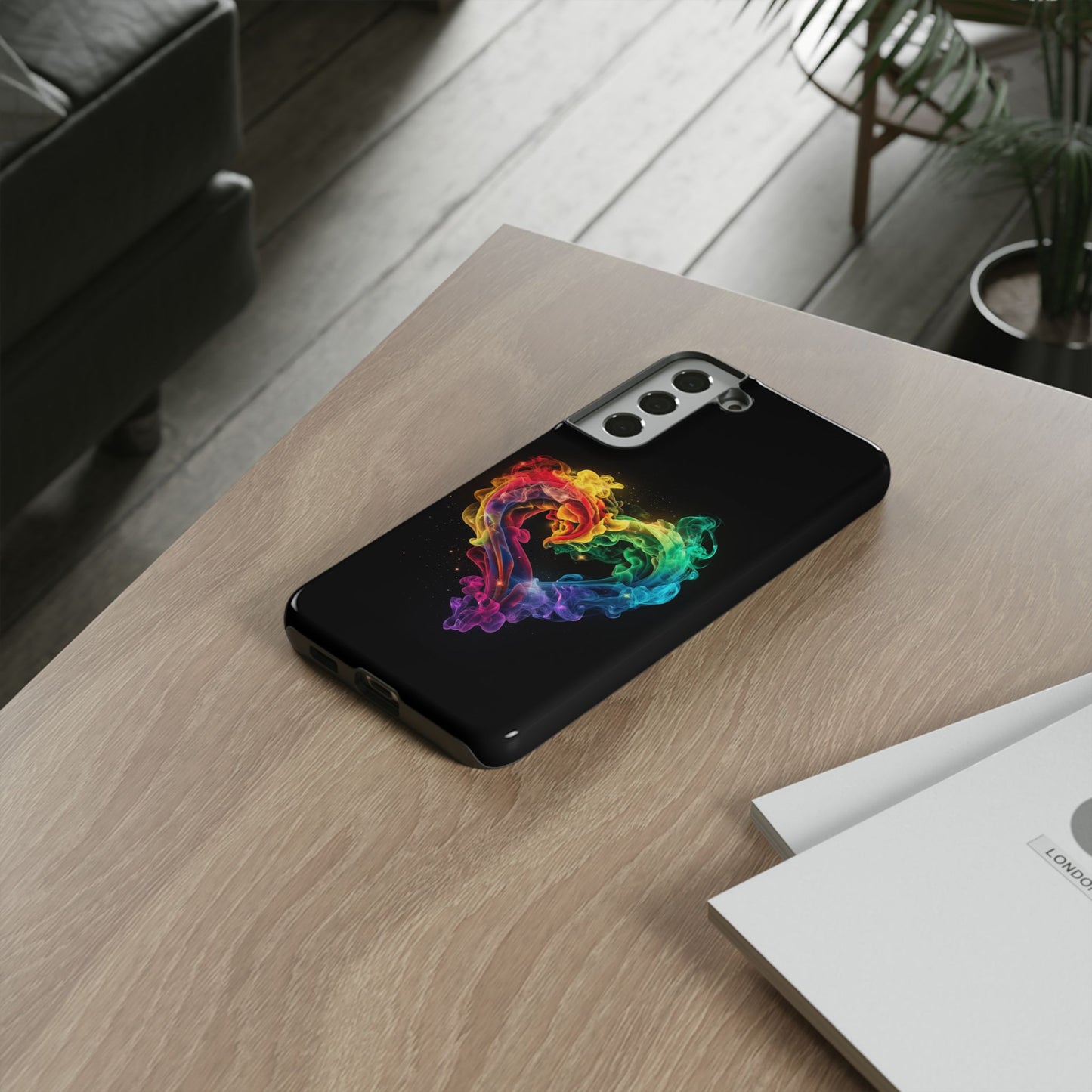Samsung Galaxy Case - Colorful Heart Design