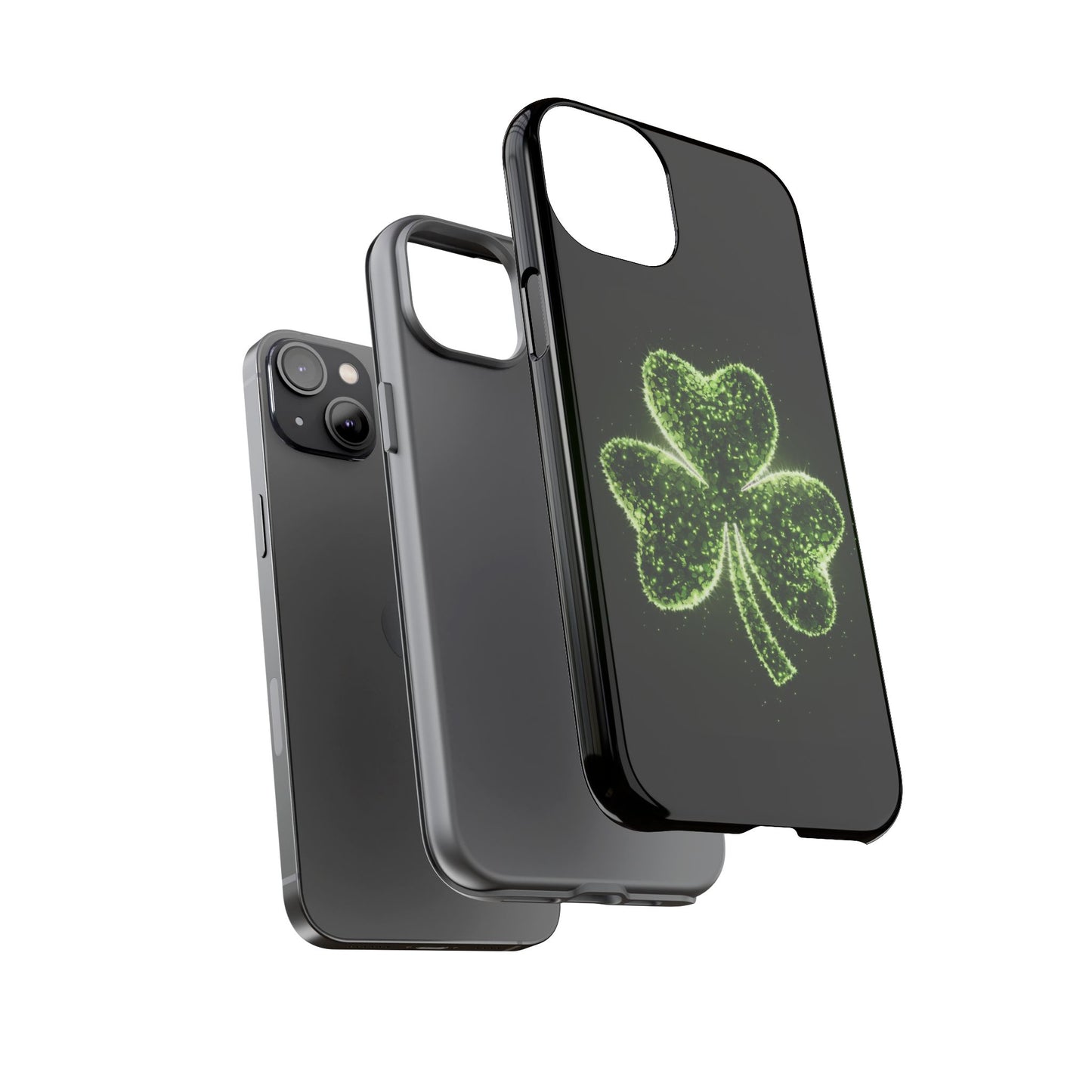 iPhone Tough Case - Shiny Shamrock Design