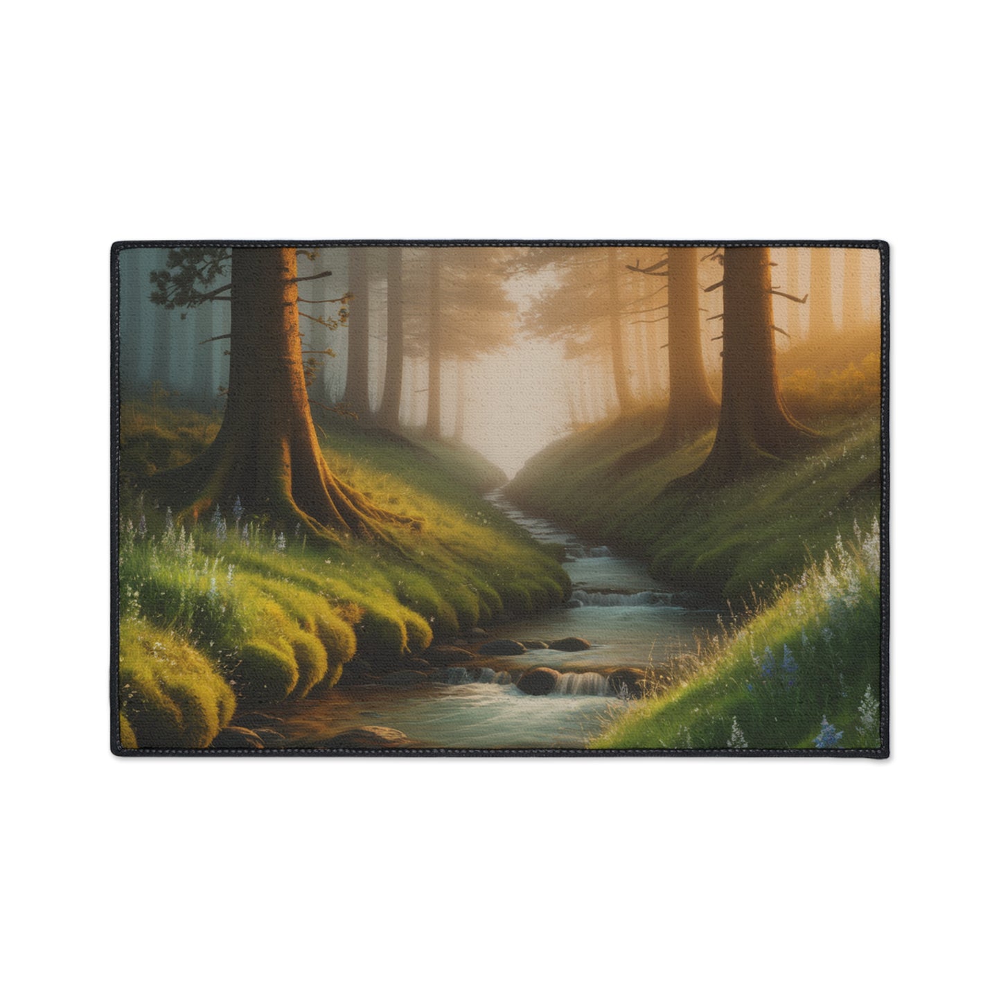 Nature Floor Mat Forest Welcome Mat Stream Door Mat