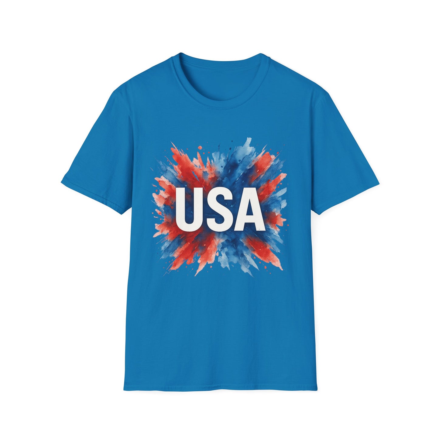 Watercolor USA T-Shirt Unisex | Red White Blue Shirt | Patriotic Graphic Tee | July 4th Shirt | Independence Day Tee | American Flag Shirt
