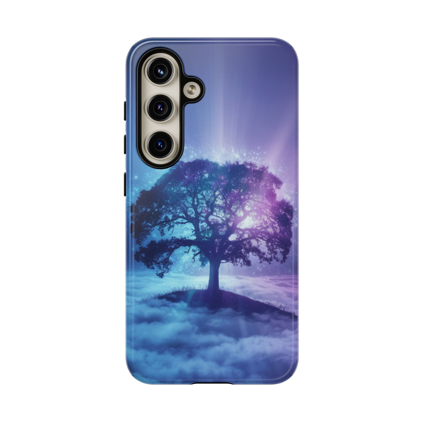 Samsung Phone Case - Dreamy Tree in the Clouds Design