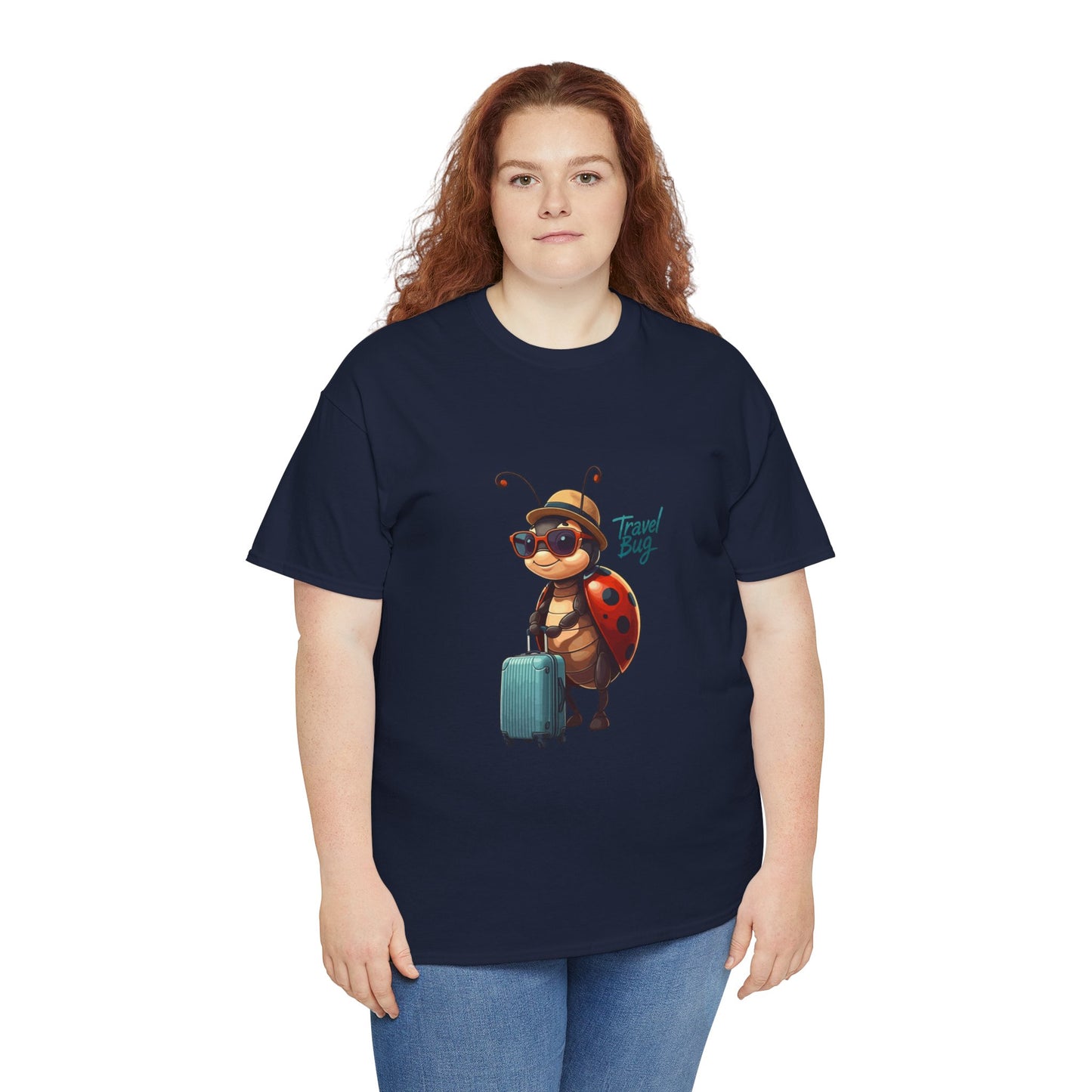 Travel Bug T-Shirt – Cute Ladybug Travel Tee | Funny Wanderlust Shirt for Travel Lovers | Unisex Graphic Tee Gift for Adventurers