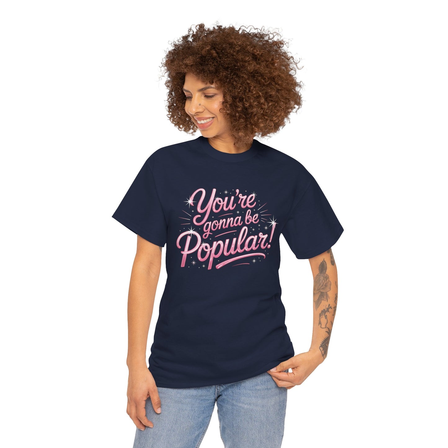 You’re Gonna Be Popular Wicked Musical Tee – Broadway Quote Shirt – Funny Retro Typography T-Shirt for Theatre Fans & Musical Lovers