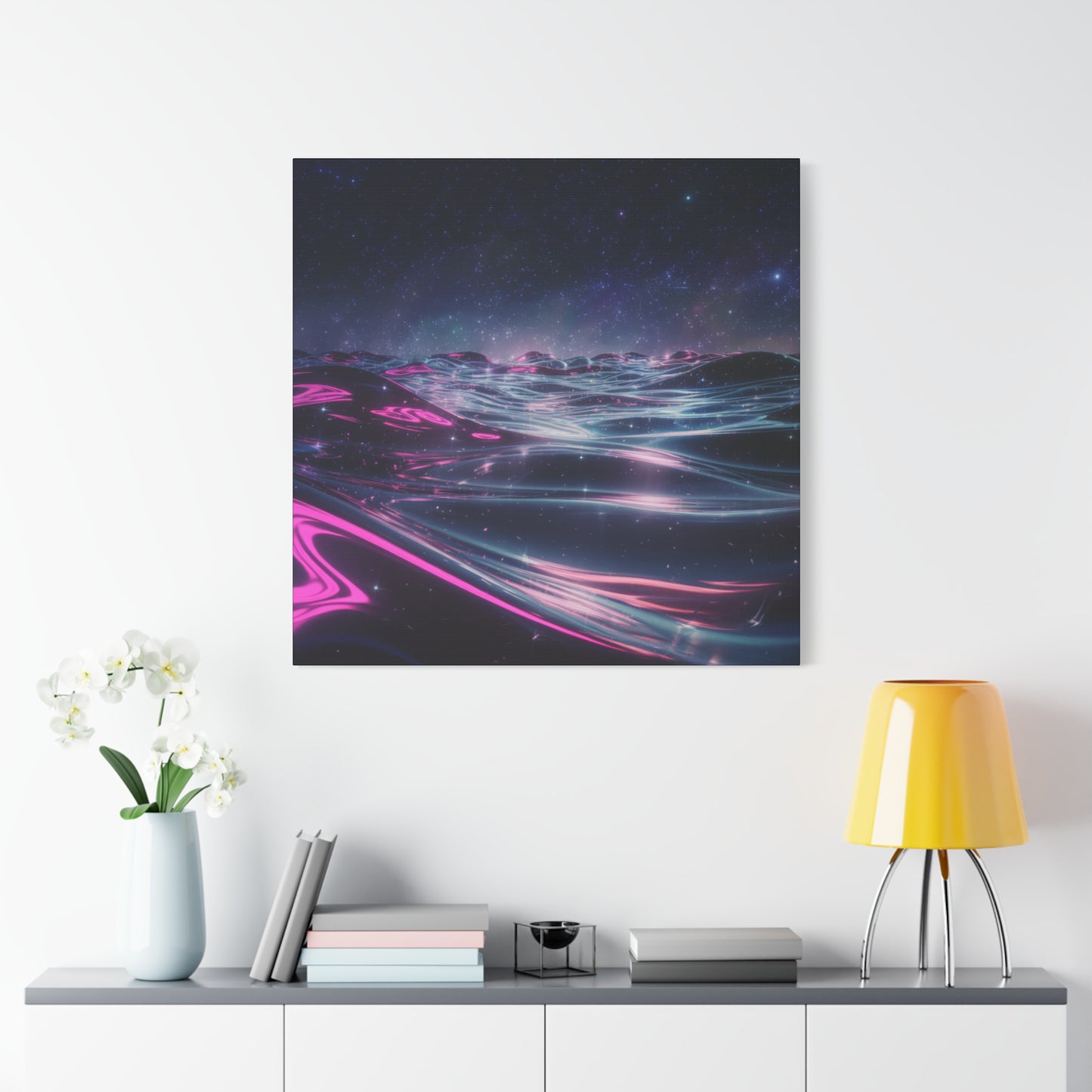 Canvas Print - Galactic Ocean under Night Sky Design