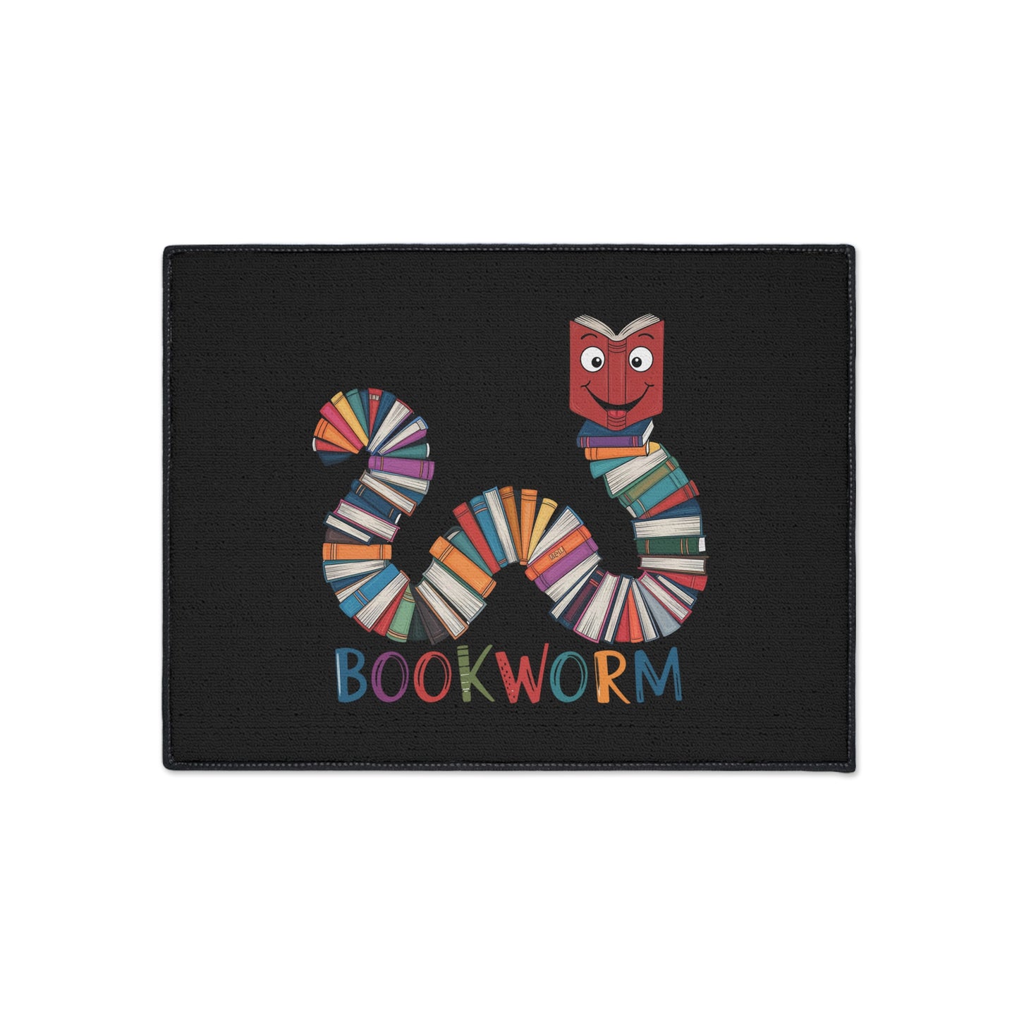 Floor Mat - Bookworm Design