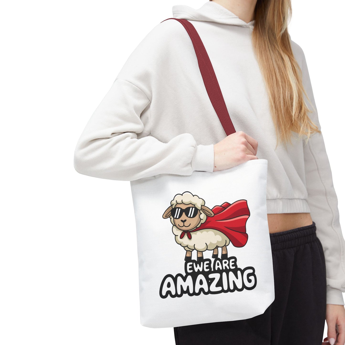 Sheep Tote Bag - Ewe Are Amazing Inspirational Bag Everyday Tote Funny Bag