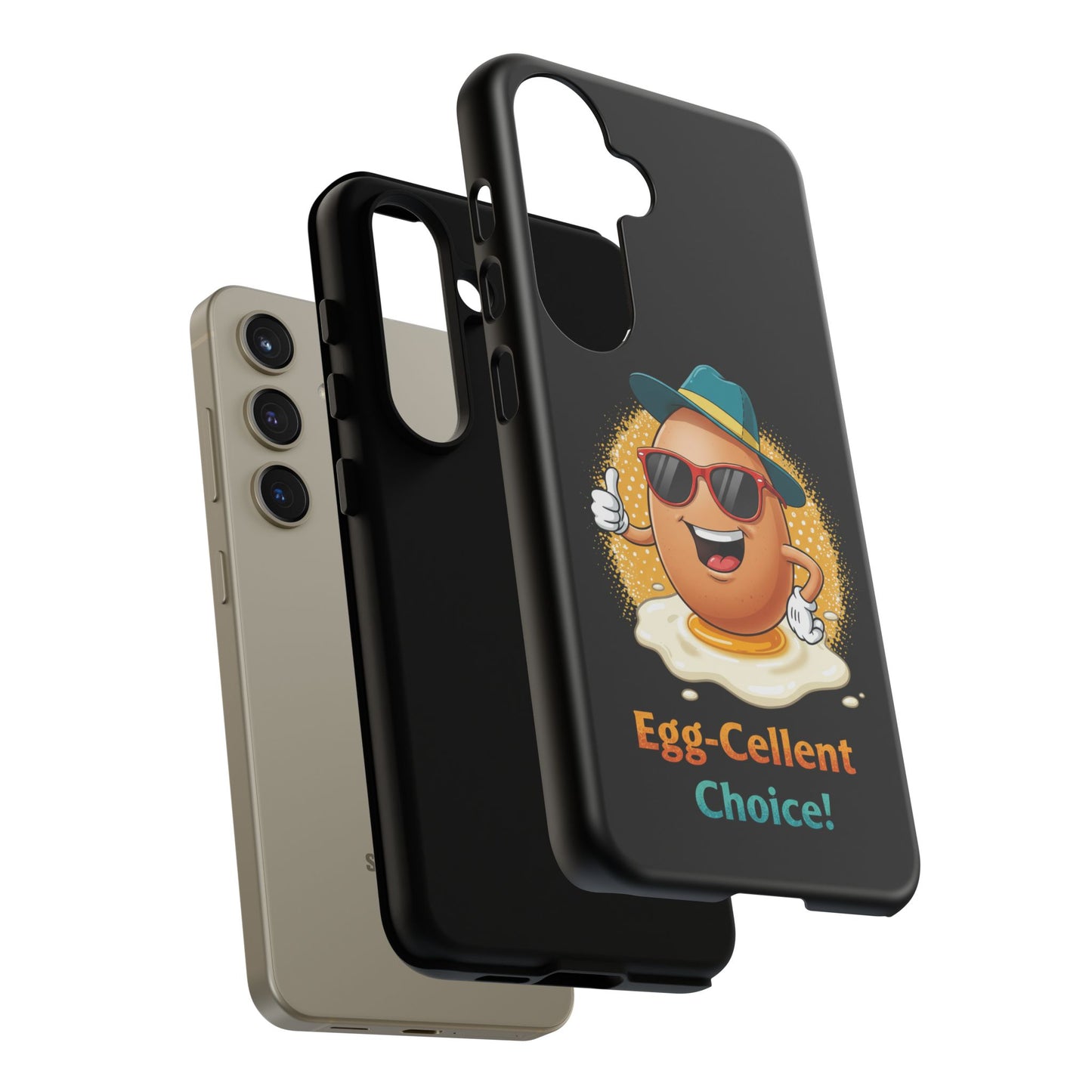 Samsung Phone Case - Egg-Cellent Choice Pun Design