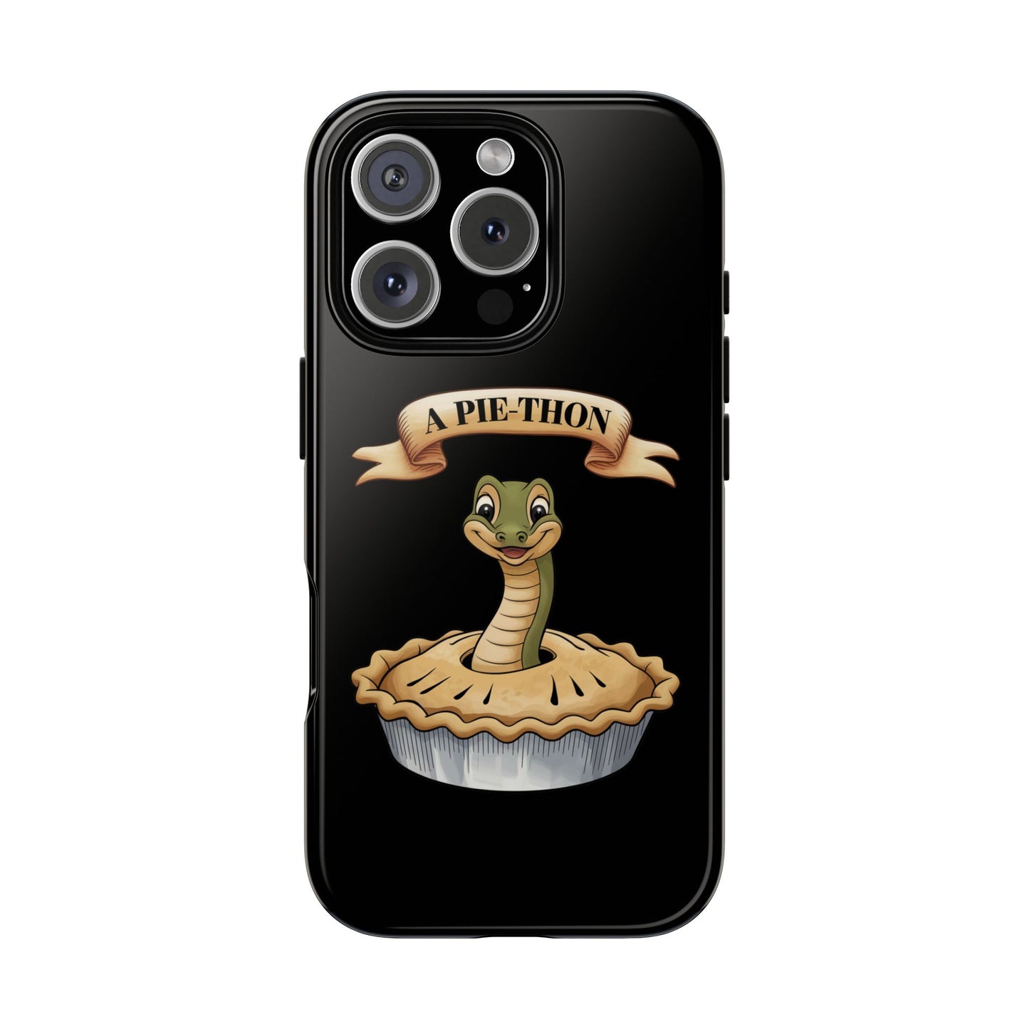 iPhone Case - 'Pie-Thon' Snake Pie Funny Tough Case