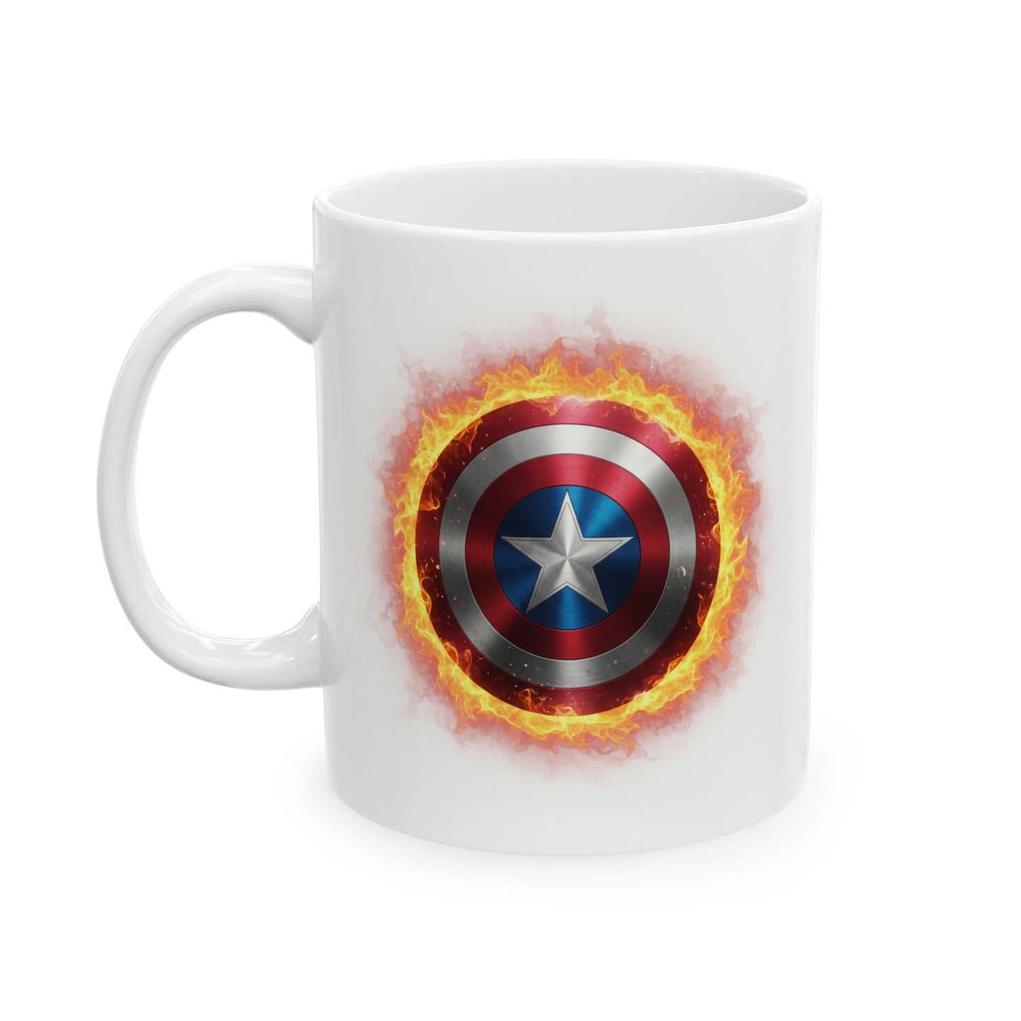 Captain America Shield Flame Mug