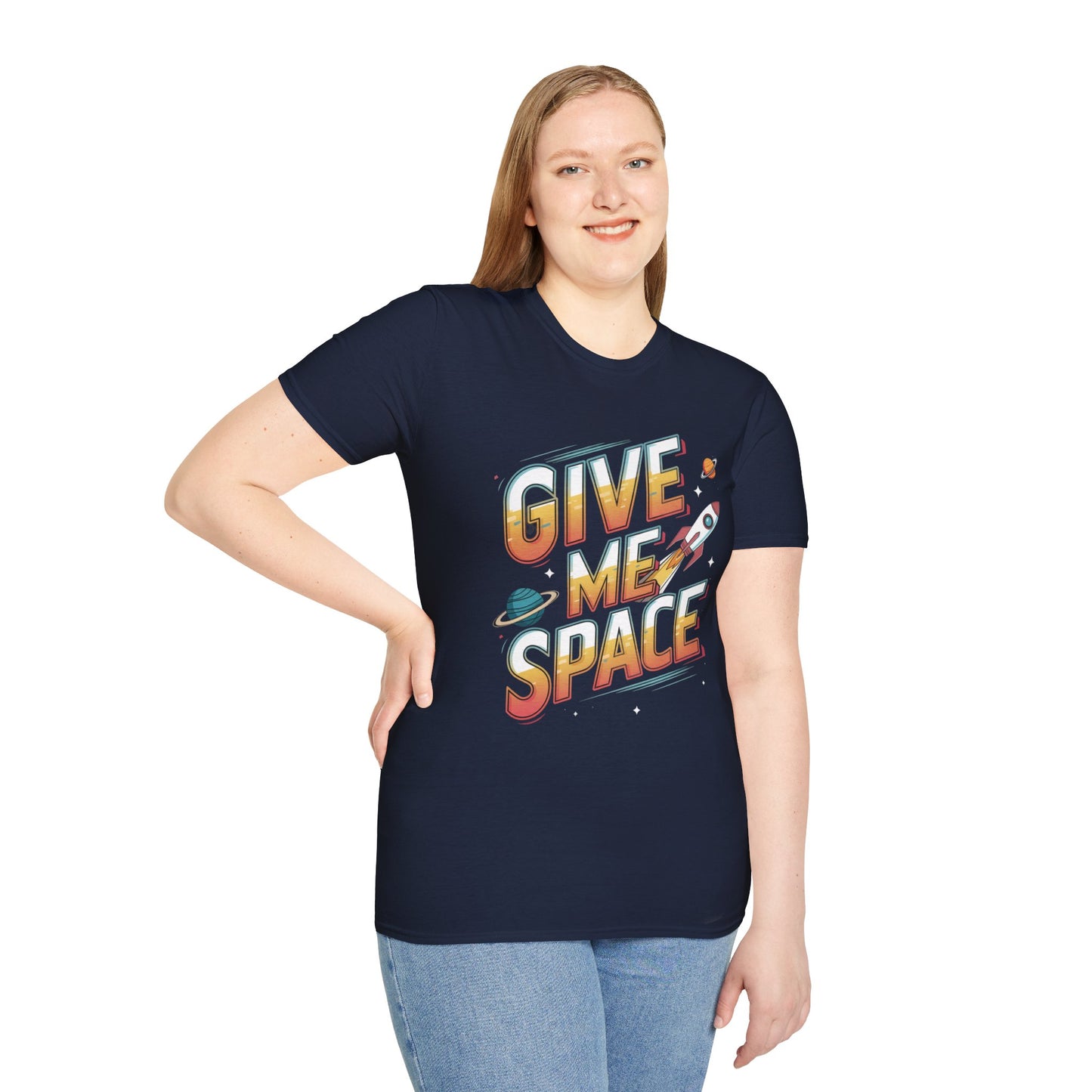 Give Me Space Shirt | Funny Space T-Shirt for Men Women | Rocket Planet Graphic Tee | Sarcastic Galaxy Shirt | Gift for Introverts