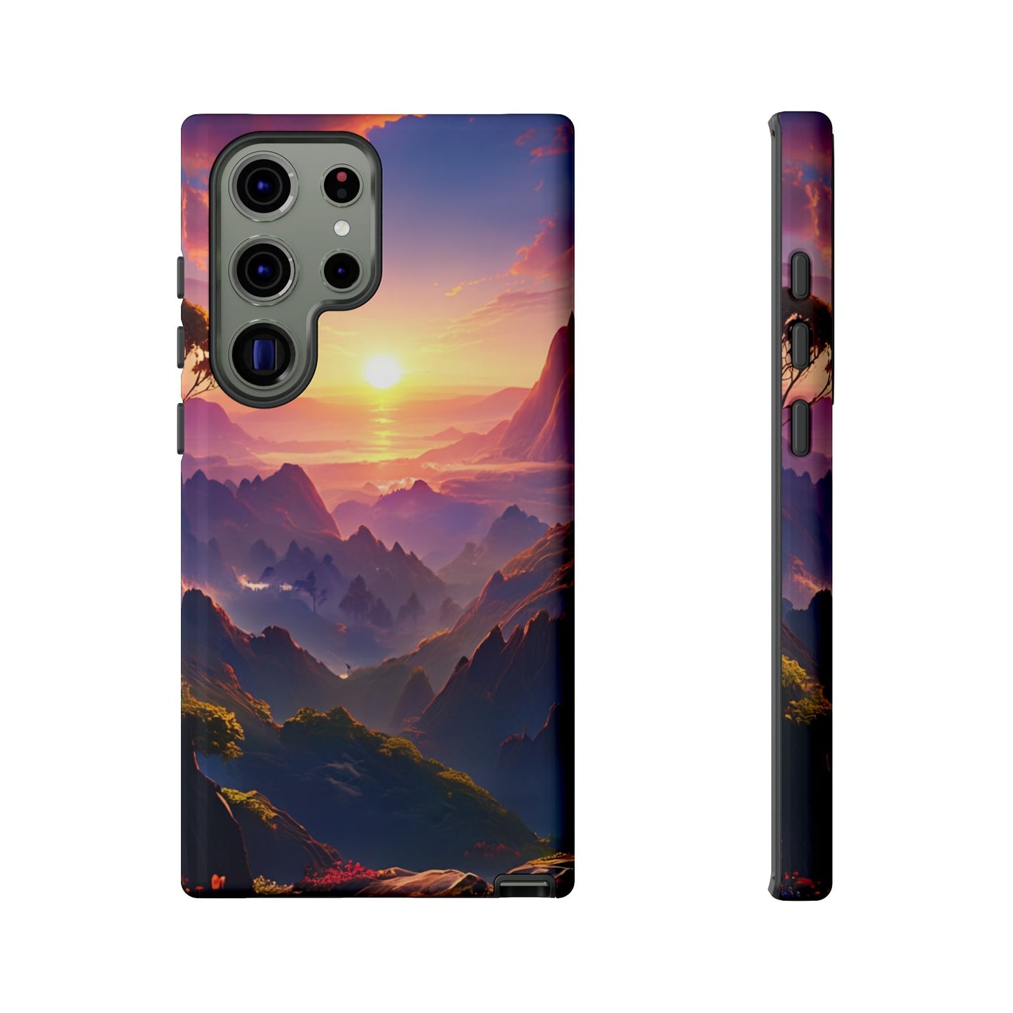 Samsung Tough Case Sunset Landscape Illustration