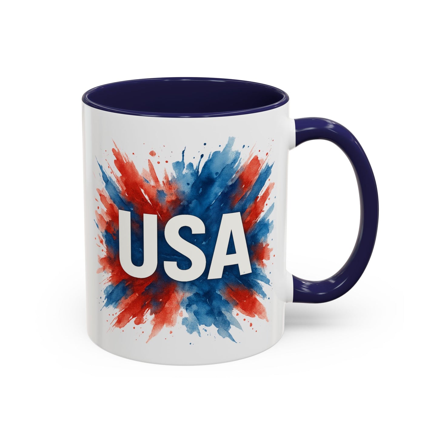 USA Patriotic Coffee Mug | 4th of July Gift | Red White Blue Mug | American Pride Cup | Independence Day Drinkware | USA Mug