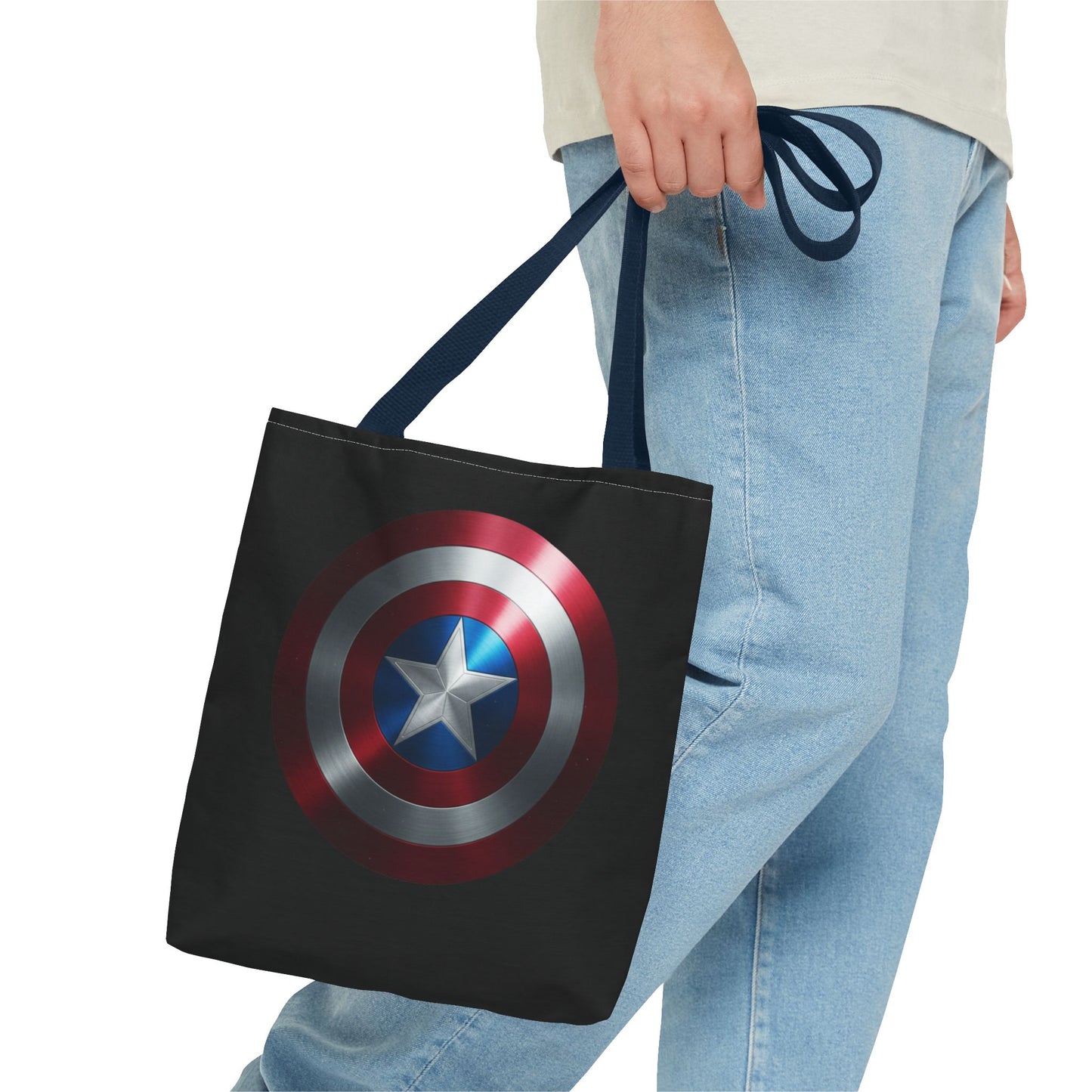 Heroic Shield Tote Bag - Stylish Marvel-Inspired Carryall for Fans